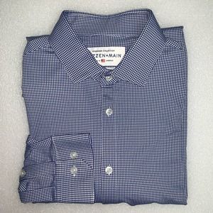 Mizzen+Main Spinnaker Trim Fit Button Down Dress Shirt - Men's XL